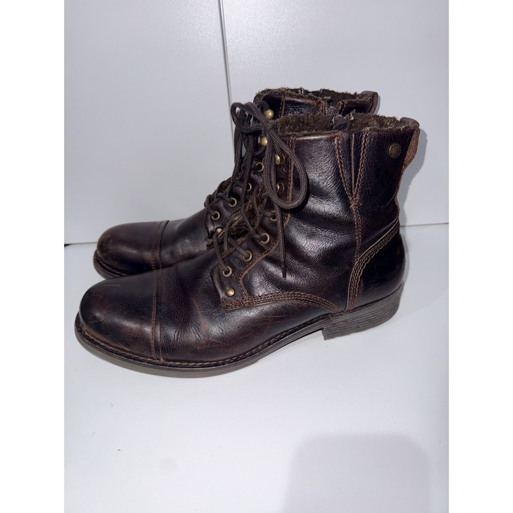 Pajar‎ Track Men Ankle Zip Boots Waterproof Leather Made in Portugal Size 45